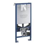 Grohe Rapid SLX Инсталляция для подвесного унитаза 3 в 1 39603000 с крепелением к стене и клавишей