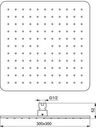 Ideal Standard IDEALRAIN CUBE   300,  B0025AA
