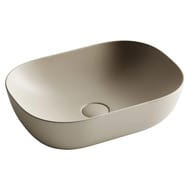 Раковина накладная Ceramicanova Element 455х325х135 прямоугольная, капучино матовый CN6009MC