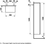 ����� Laufen KARTELL 4.0828.1.033.640.1 (400x270x1300) ����� �����, ����� �������