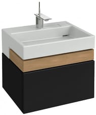 Тумба под умывальник Jacob Delafon TERRACE (600х480х380) EB1185-274, 2 ящика, черный лак