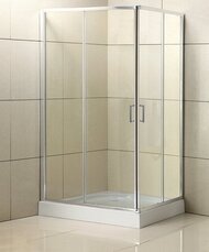 Душевой уголок BelBagno Uno (1000х800х1950) UNO-195-AH-2-100/80-C-Cr стекло прозрачное,профиль хром