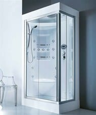 Душевая кабина Gruppo Treesse Acquazzurra 80/100 (1000х800х2200) левая, турецкая баня, термостат, хромотерапия B7537S+TERMO+CROMO