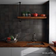 Плитка настенная EQUIPE MAGMA Black Coal (132х132) черная, 24972 (кв.м.)