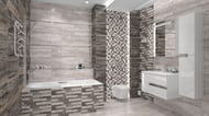 Керамогранитная плитка VITRA Bergamo (300х600) 3D декор теплая гамма K946621LPR (кв.м.)