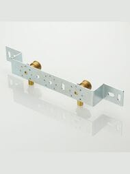 Водорозетка VALTEC аксиальная, 16(2,2)х1/2"В двойная на планке,латунь, VTm.424.G.001604