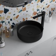 Выпуск для умывальника Iddis Optima Home OPHBM00i88 без перелива, черный матовый