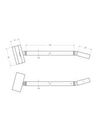 Душевая перегородка CEZARES LIBERTA-L-1-TB-90-C-Cr (900х1950) стекло прозрачное, профиль хром — изображение 8