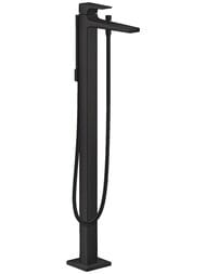 Смеситель Hansgrohe Metropol 32532670  для ванны однорычажный, напольный, черный матовый — миниатюра 1
