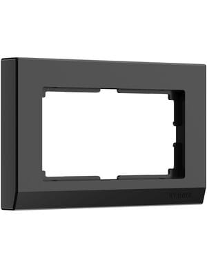 Рамка Werkel для двойной розетки Stark (черный) W0081808