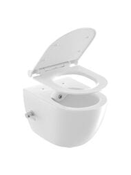 Унитаз-биде подвесной RAVAK UNI CHROME RimOFF (355х510х350) безободковый, белый X01912