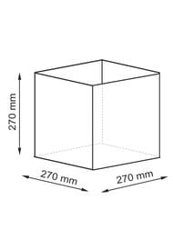Корзина плетеная WasserKRAFT Glan (27х27х27) без крышки WB-660-L темно-коричневый — изображение 7
