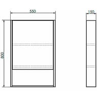 �������-���� COMFORTY ����-55 (550�800�150) ���������, ��� �������� 00-00009271