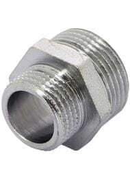 Ниппель переходной Tiemme 3/4"Нх1/2"Н лат.никелир, 1500124(1552N000504)