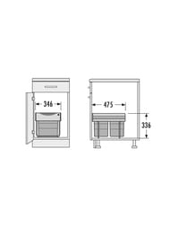    36 (18+18) Hailo Space Saving  3641-12