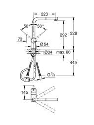 ��������� Grohe Minta 32168000 ��� �����, ������� ���������, ���������� ����� 217��