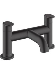 Смеситель на борт ванны Hansgrohe Vernis Blend 71442670 на 2 отверстия, двухзахватный, матов.черный — миниатюра 1