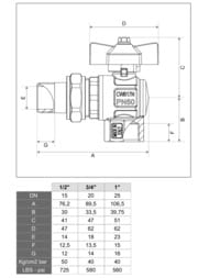      ITAP IDEAL 298 1"  40 PN , 