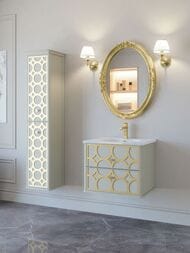 ����� ��� �������� Caprigo ������ 60 bianco antico/gold 614�463�455 ���������, 2����� 25110-011/gold