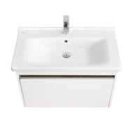 Тумба под раковину AQUATON Капри 80 1A230201KP010 760x429x505 подвесная, 1 ящик, белый глянец