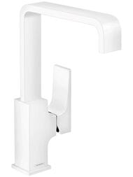 Смеситель Hansgrohe Metropol 32511700  для умывальника, с донным клапаном, 230мм, белый матовый — миниатюра 1