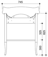    Caprigo  70 nero lucido 745958545 11511-Console 032