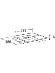 ���������� Roca The Gap 60, 589x456x16 �����, ���� A857418517