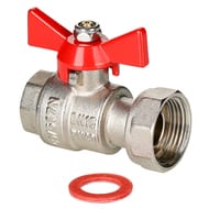 Кран шаровый с накидной гайкой VALTEC BASE 3/4"В-1"В, VT.241.N.0506