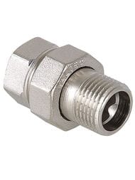 Американка VALTEC  1/2" НВ муфта разъемная пол дюйма латунь никелированная VTr.341.N.0004 — миниатюра 1
