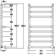 ����������������� ������������� Margaroli Sereno ���� 574/8/M Switch box Chrome
