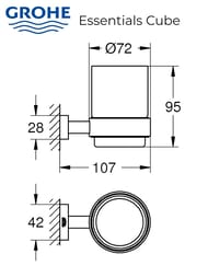     Grohe Essentials Cube , ,  , :  40755001