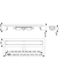   Alcaplast APZ106-550 c  L=550 H=65 .,   