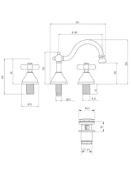 ��������� ��� ���� Migliore PROVANCE �� 3 ���������, � ������ ��������, �����/������ ML.PRO-8825.BR