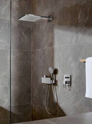 Верхний душ Hansgrohe Raindance E 300 1jet с настенным держателем, черный матовый 26238670