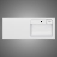 Раковина над стиральной машиной AM.PM X-Joy (1200х500х130) правая, белый глянец M85AWPR1201WG