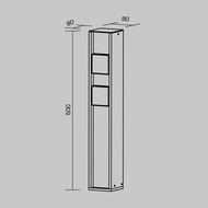 ������� ������� Maytoni Socket (�����) O459FL-GF02SC, 2x2000�� IP 54, ������
