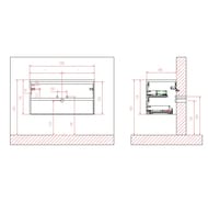 ����� ��� �������� BelBagno KRAFT (1200�460�500) ���������, Pino Pasadena KRAFT-1200-2C-SO-PP