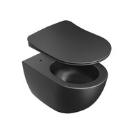 Сиденье для унитаза RAVAK UNI CHROME Flat микролифт, черное