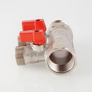 Коллектор VALTEC 3/4" на 2 подв.с шаровыми кранами 1/2"Н никель VTc.580.N.0502