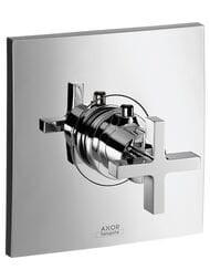 Смеситель Axor Citterio 39716000 Highflow термостатический, крестовая рукоятка, внешняя часть, хром — миниатюра 1