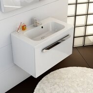 Умывальник RAVAK CHROME 800 (800х490х165) белый, с отверстием под смеситель и переливом