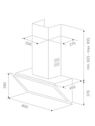 ������� Kuppersbusch K.8 (900�390) ����������, LED, 920 �3/�, 172 ��, ������ ������ DW 9880.0 S