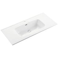 Раковина накладная Ceramicanova Element 910х465х180 перелив, отв. под смеситель, белый CN7002