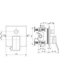 ��������� ��� �����/���� Ideal Standard CONCA A7374AA ������������, �������������