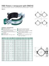 ����� Walraven KSB2 � epdm, 1.1/2" M8/10 48-52��, ������� �����, ������������,  3396052