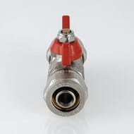 Кран шаровый 16х16мм VALTEC BASE под обжим, красная бабочка VT.343.N.1616