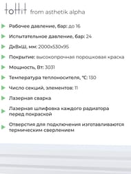 �������� �������� toHit from asthetik alpha, 11 ������, 2000�530�95, 3031 ��, ��������������, ���������