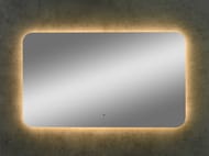 Зеркало Континент Burzhe (1200х700) ореольная LED подсветка 2700К, бесконтактный диммируемый сенсор