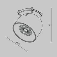 ��������� ���������� Maytoni Cup (���) TR124B-12W4K-M-B Parity 4000K 12�� 36� ������, IP20