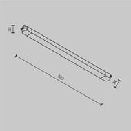 �������� ���������� Maytoni Basis Unity (����� �����) TR000-1-24W3K-B_1 3000K 24�� 110�, IP20, ������